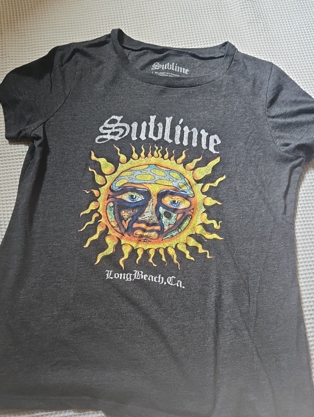 Sublime Sun Graphic Tee in Charcoal